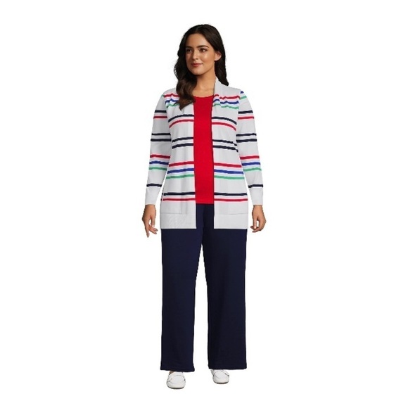 Plus size / Lands End / NWT/ Women's Wide Leg / Zip Up / color True Navy/ 20wP - Picture 1 of 9